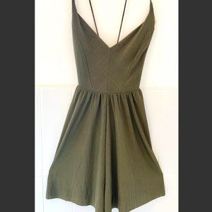 Army Green Zara Mini Romper